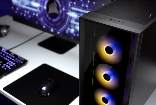 Corsair iCUE 4000X RGB Tempered Glass Midi-Tower - Black