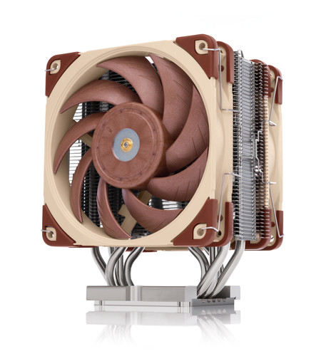 Noctua 120mm Computer Processor Cooler - Beige, Nickel, Red