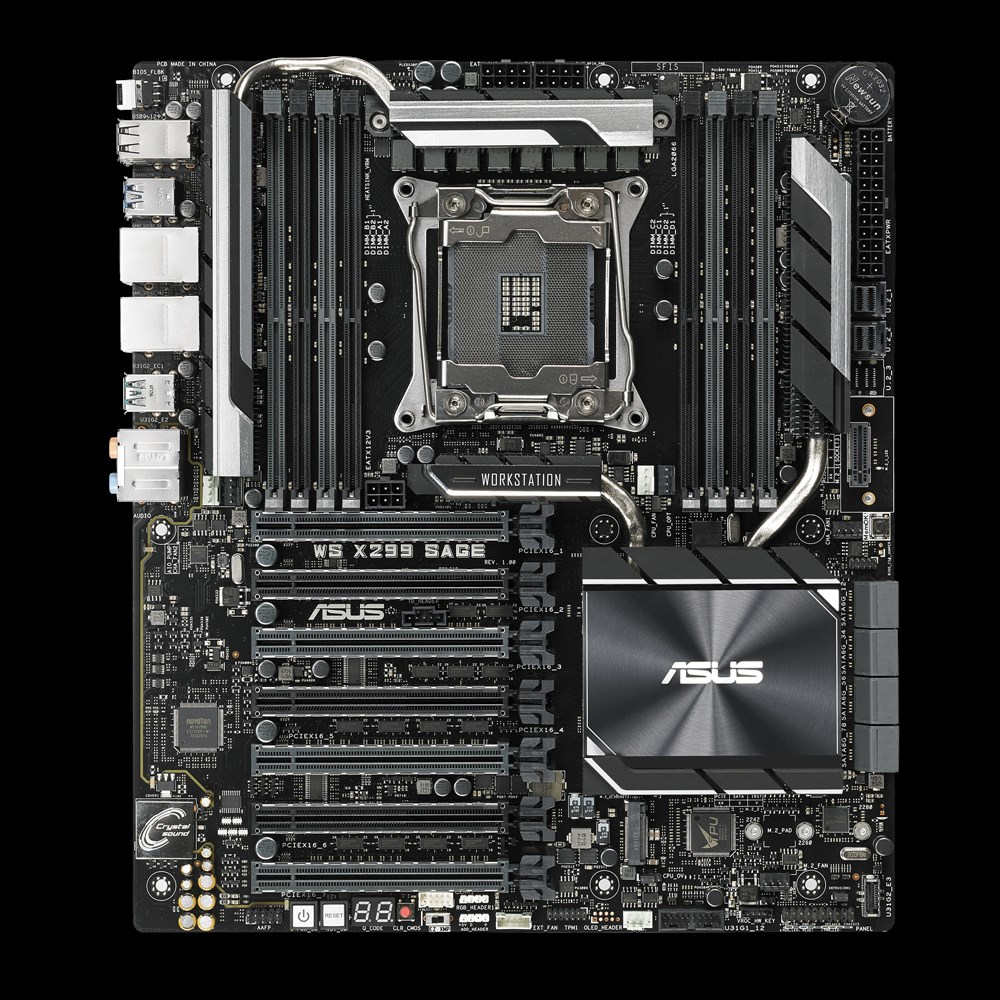 ASUS WS SAGE S2066 Intel X299 LGA 2066 Socket R4 SSI CEB DDR4-SDRAM Motherboard