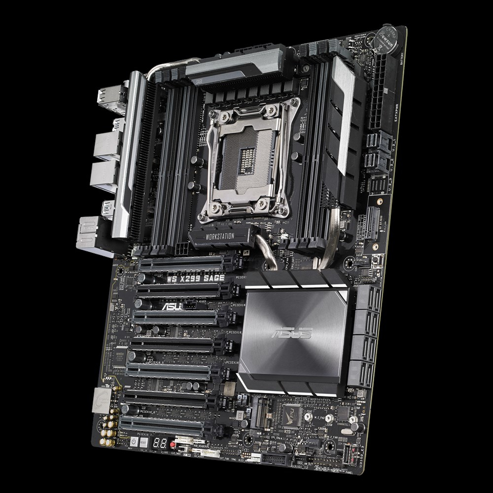 ASUS WS SAGE S2066 Intel X299 LGA 2066 Socket R4 SSI CEB DDR4-SDRAM Motherboard