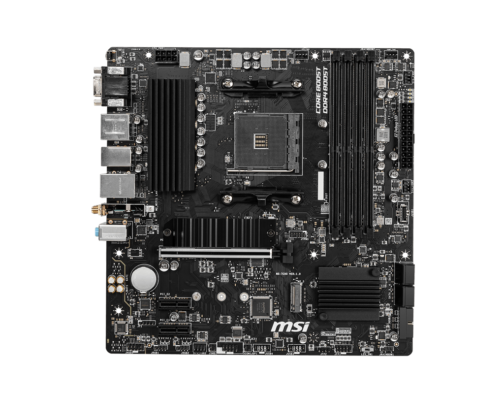 MSI B550M PRO-VDH AMD B550 Socket AM4 Micro ATX DDR4-SDRAM Motherboard