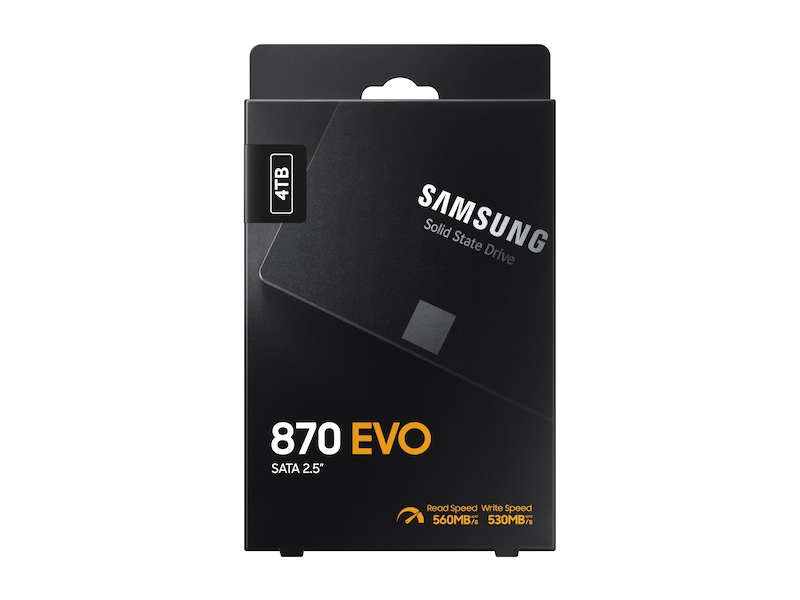 4TB Samsung 870 EVO 2.5-Inch Internal Solid State Drive - Black