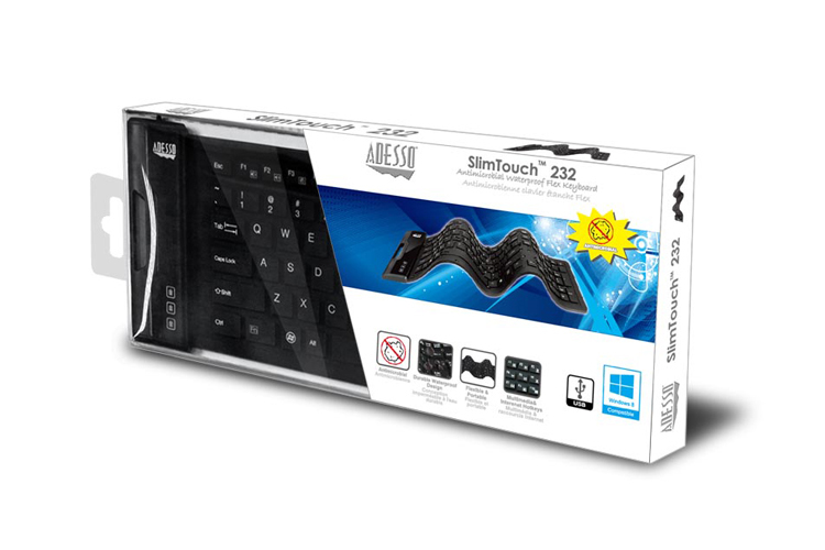 Adesso USB QWERTY English Keyboard - Black