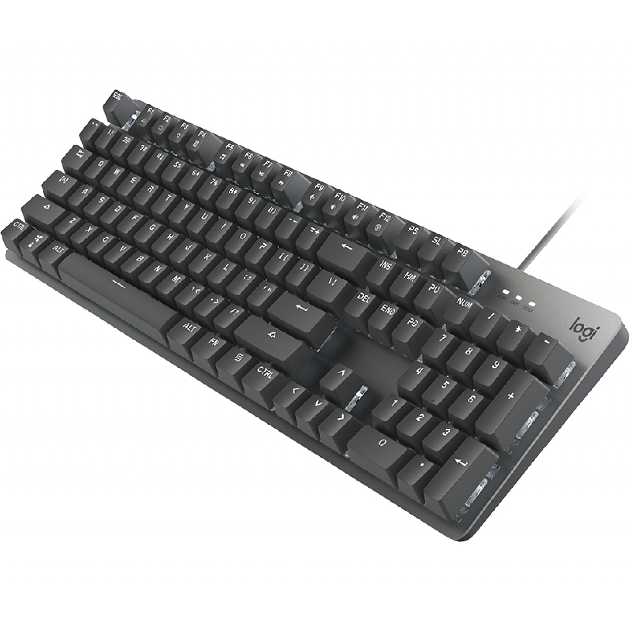 Logitech K845 Mechanical USB Illuminated Keyboard - Aluminum, Black