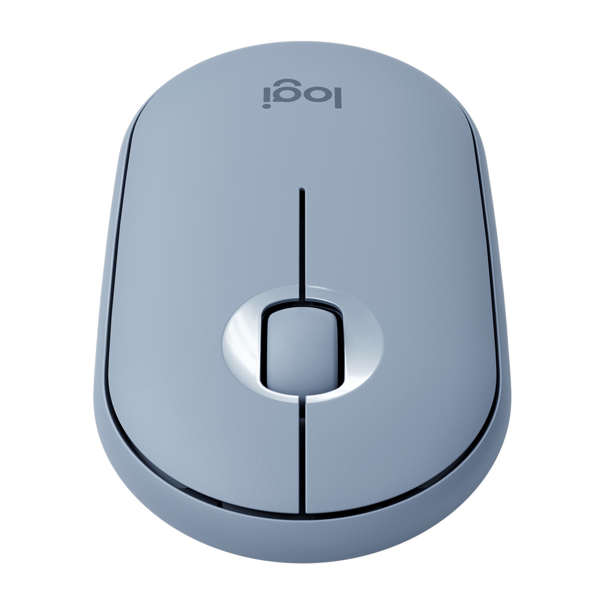 Logitech Pebble M350 Wireless Mouse - Blue, Grey