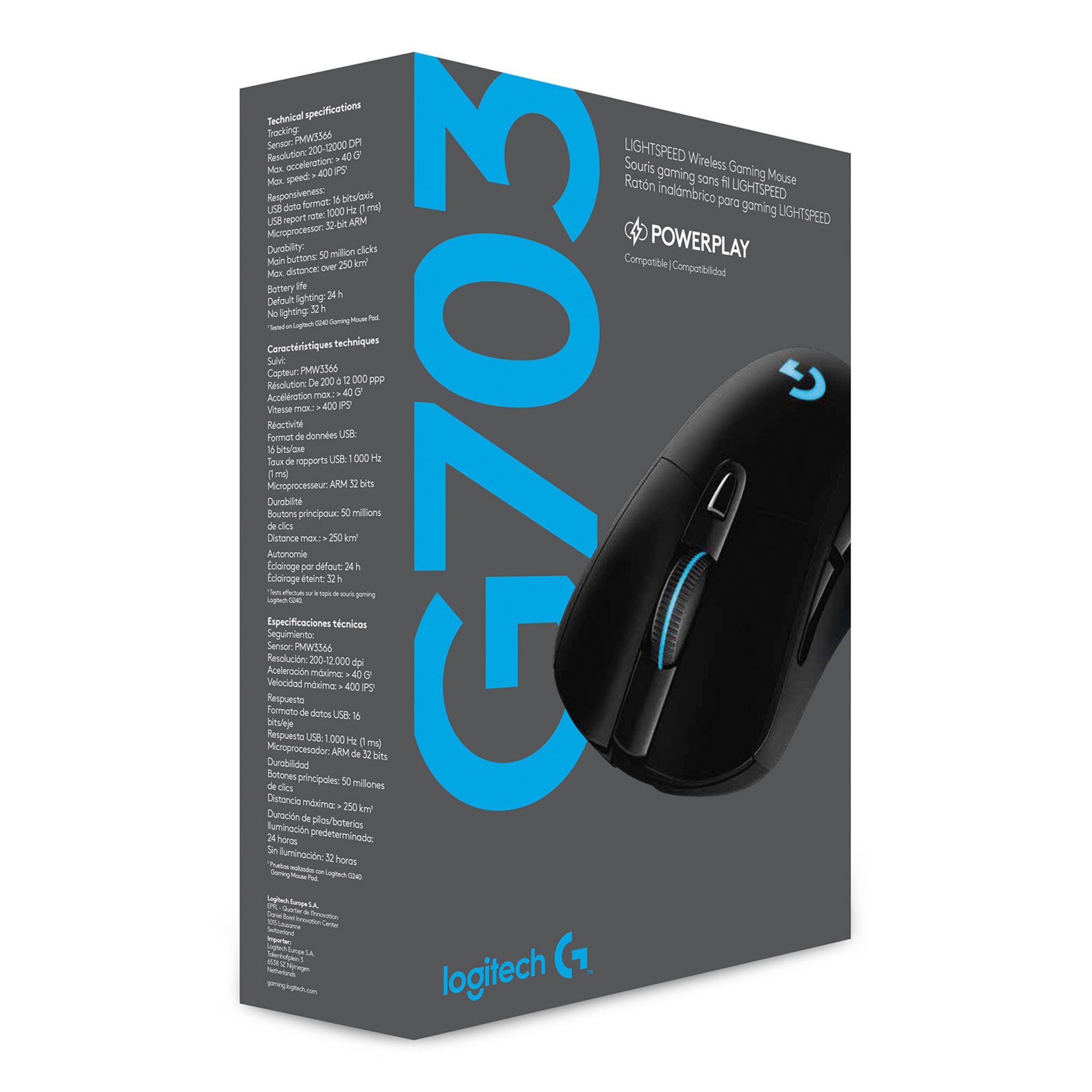 Logitech G G703 Lightspeed Wireless Gaming Mouse