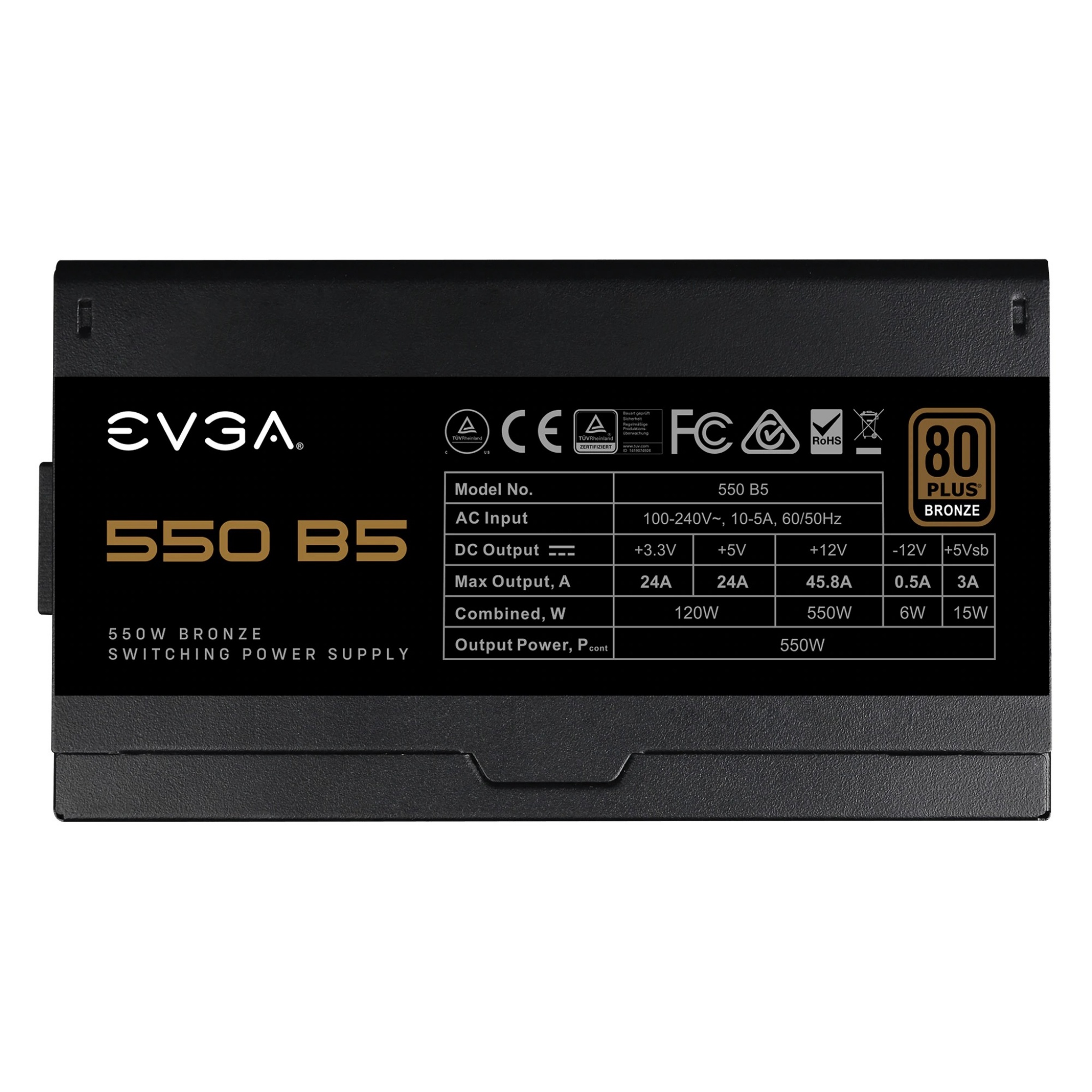 EVGA 550 B5 550W ATX Fully Modular Power Supply