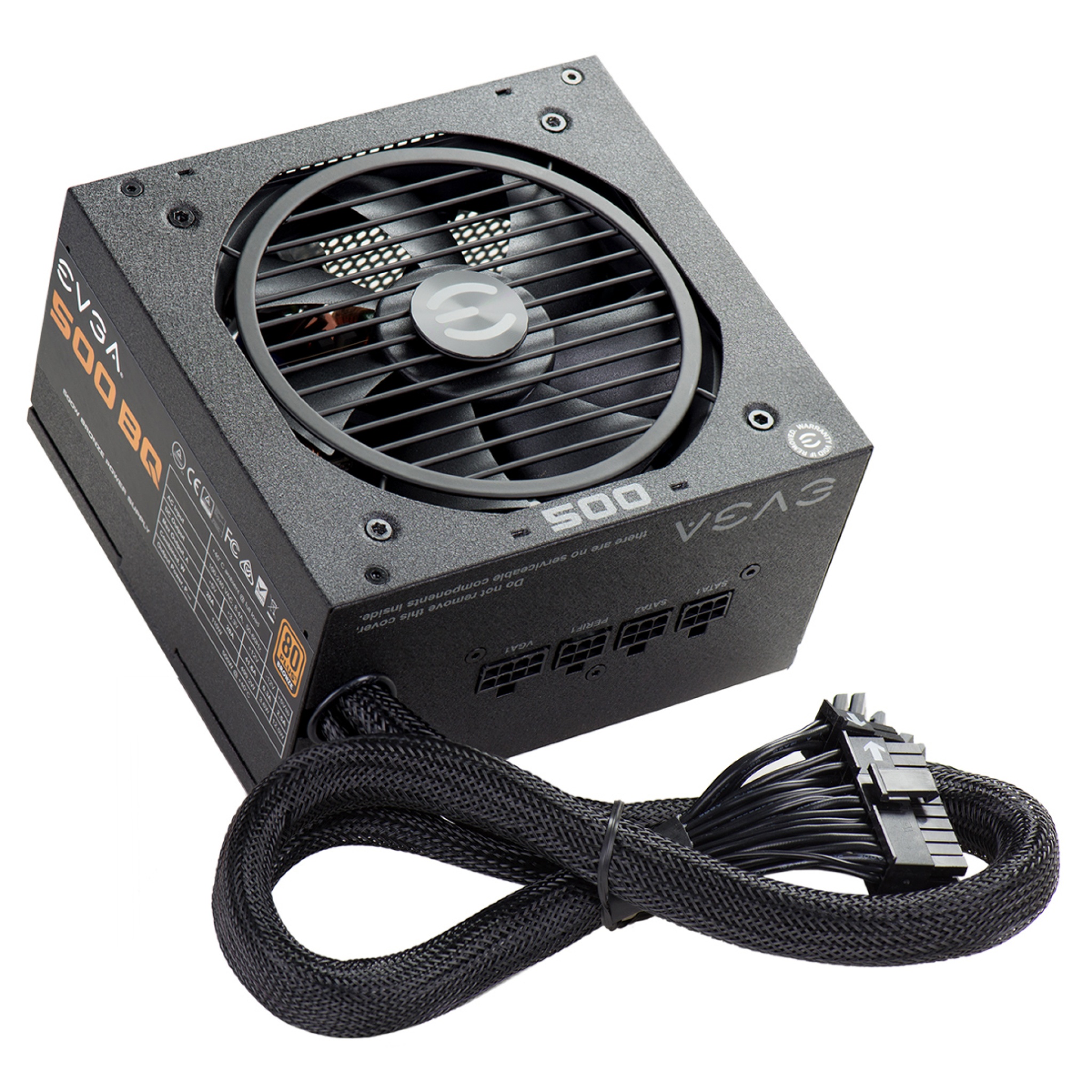 EVGA 500W ATX Semi Modular Power Supply - Black