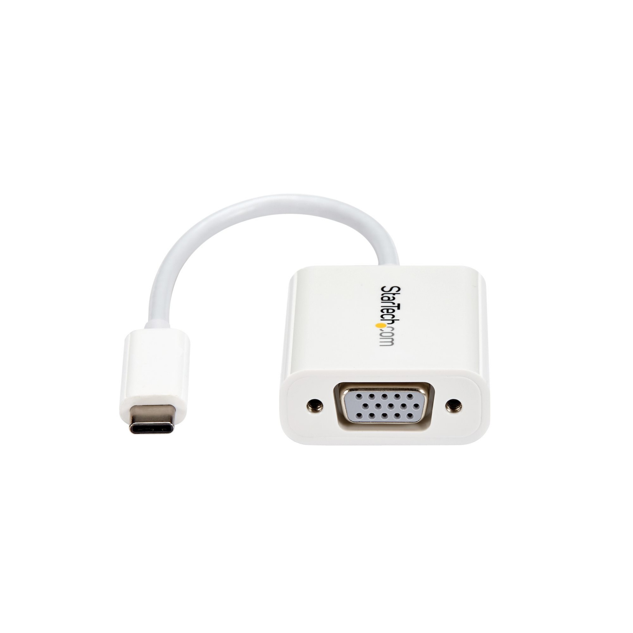StarTech USB C To VGA Adapter - White