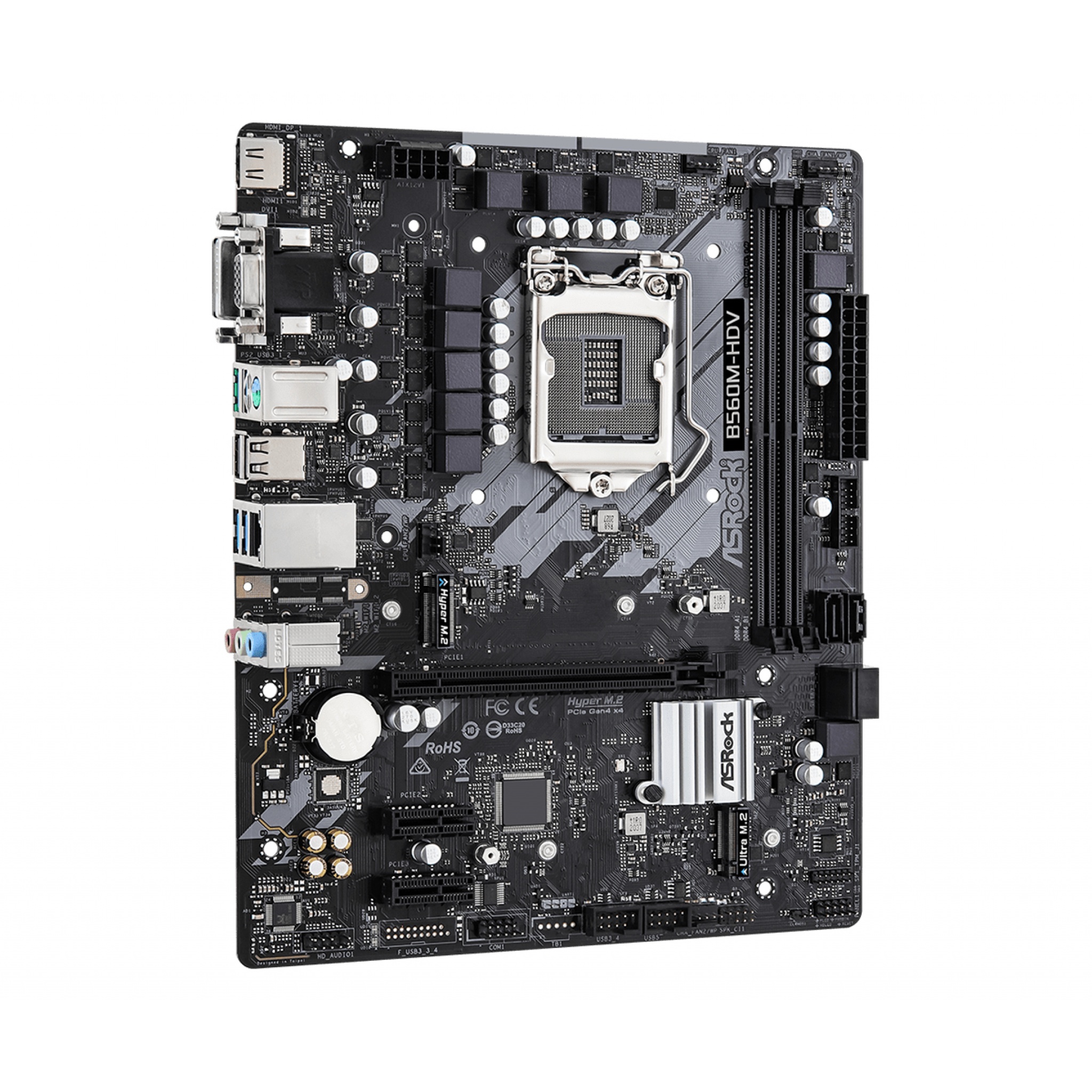 Asrock B560M-HDV R2.0 Intel B560 LGA 1200 Micro ATX DDR4 Motherboard