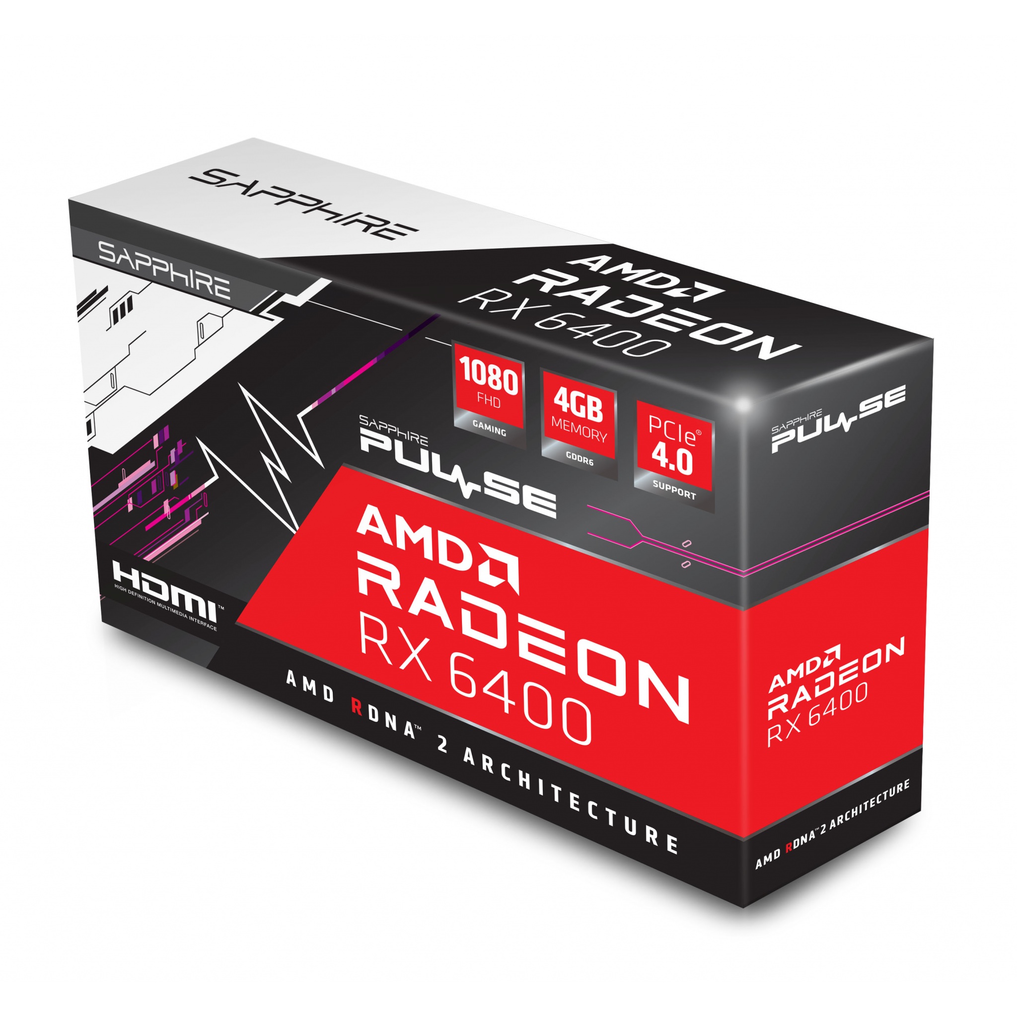 Sapphire Pulse AMD Radeon RX 6400 4GB GDDR6 Graphics Card