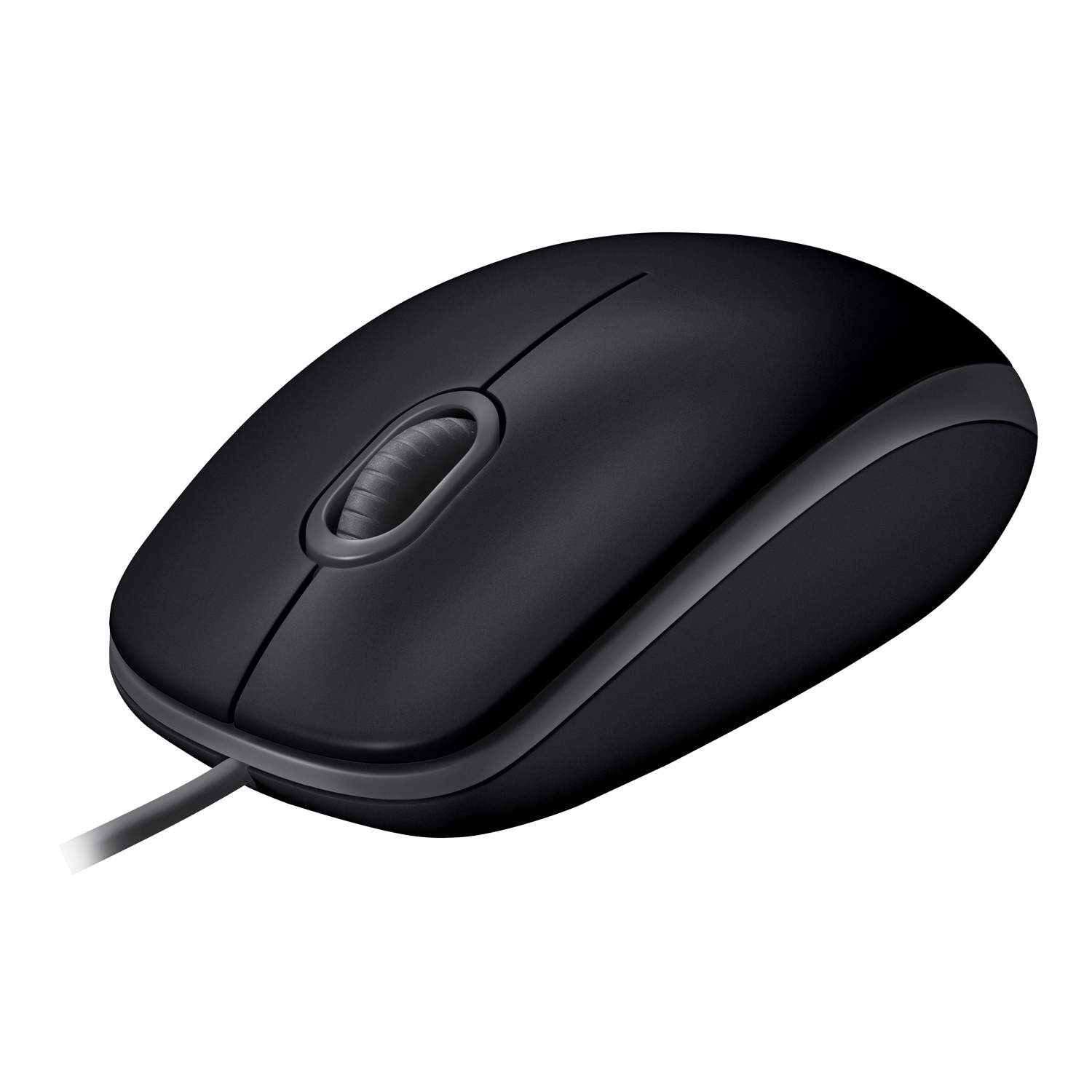 Logitech B110 Silent Wired Mouse - Black