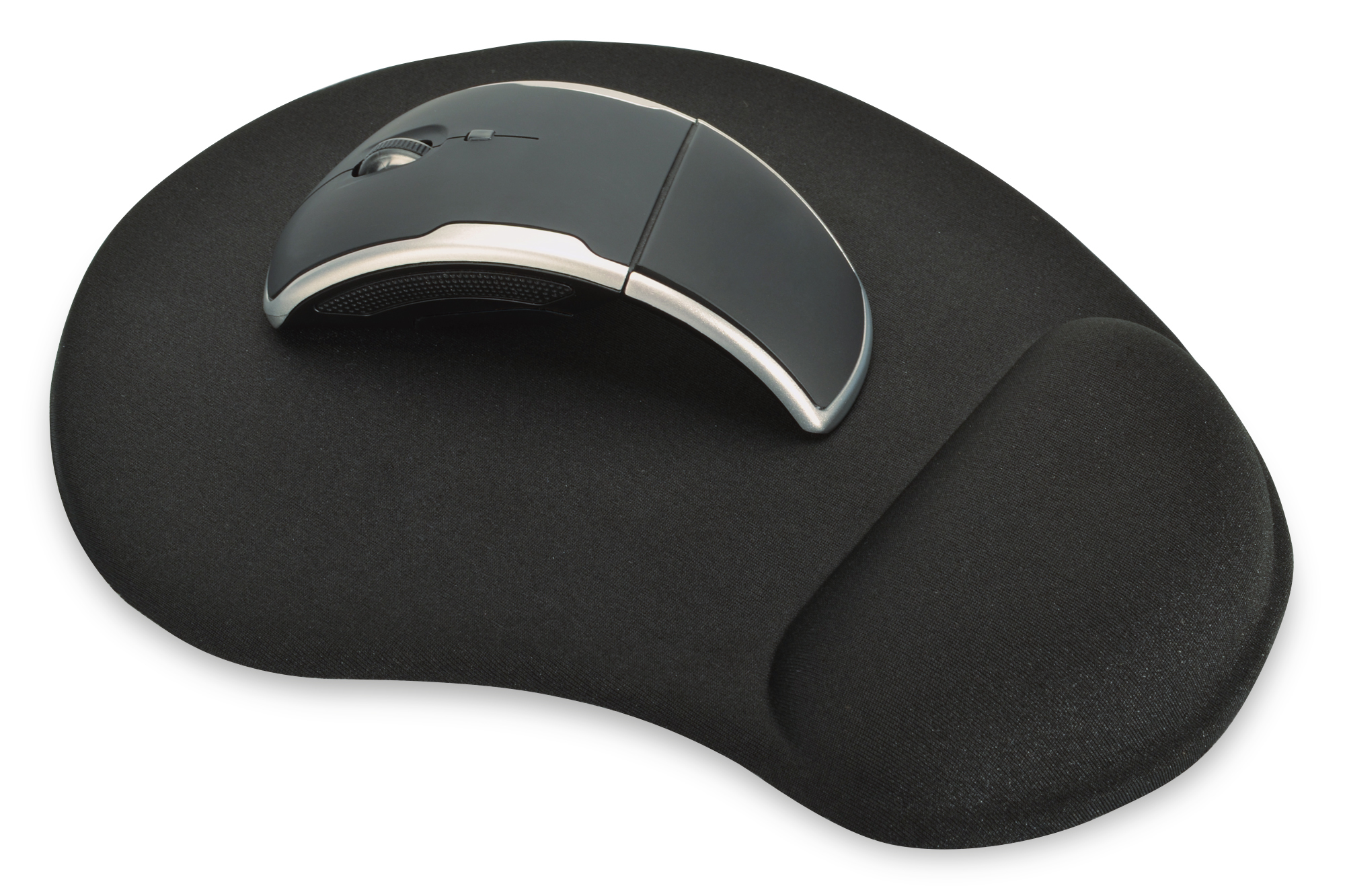 Ednet Gel Mouse Pad w/Wrist Rest - Black