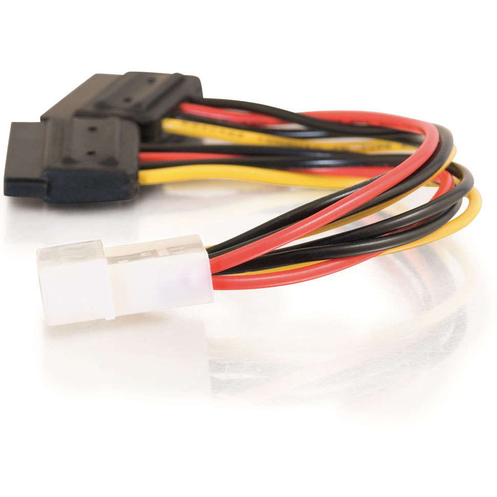 C2g 05ft Sata To Molex Lp4 Dual Power Splitter Cable 6720