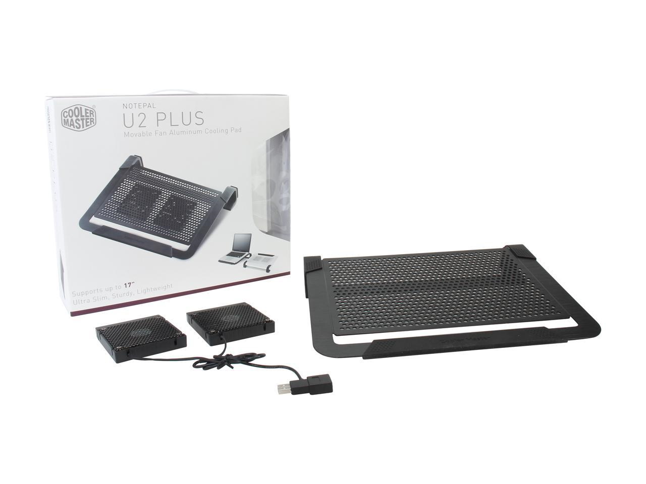 Cooler Master Notepal U2 Plus 80mm Dual Fan Laptop Cooling Pad