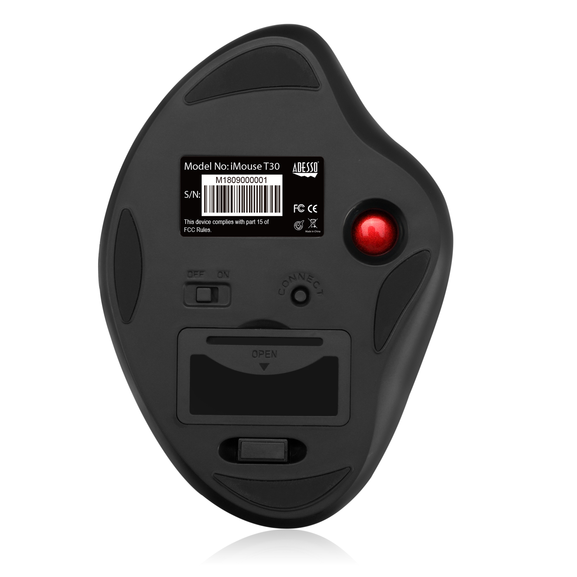 Adesso iMouse T30 Wireless Trackball Optical Mouse