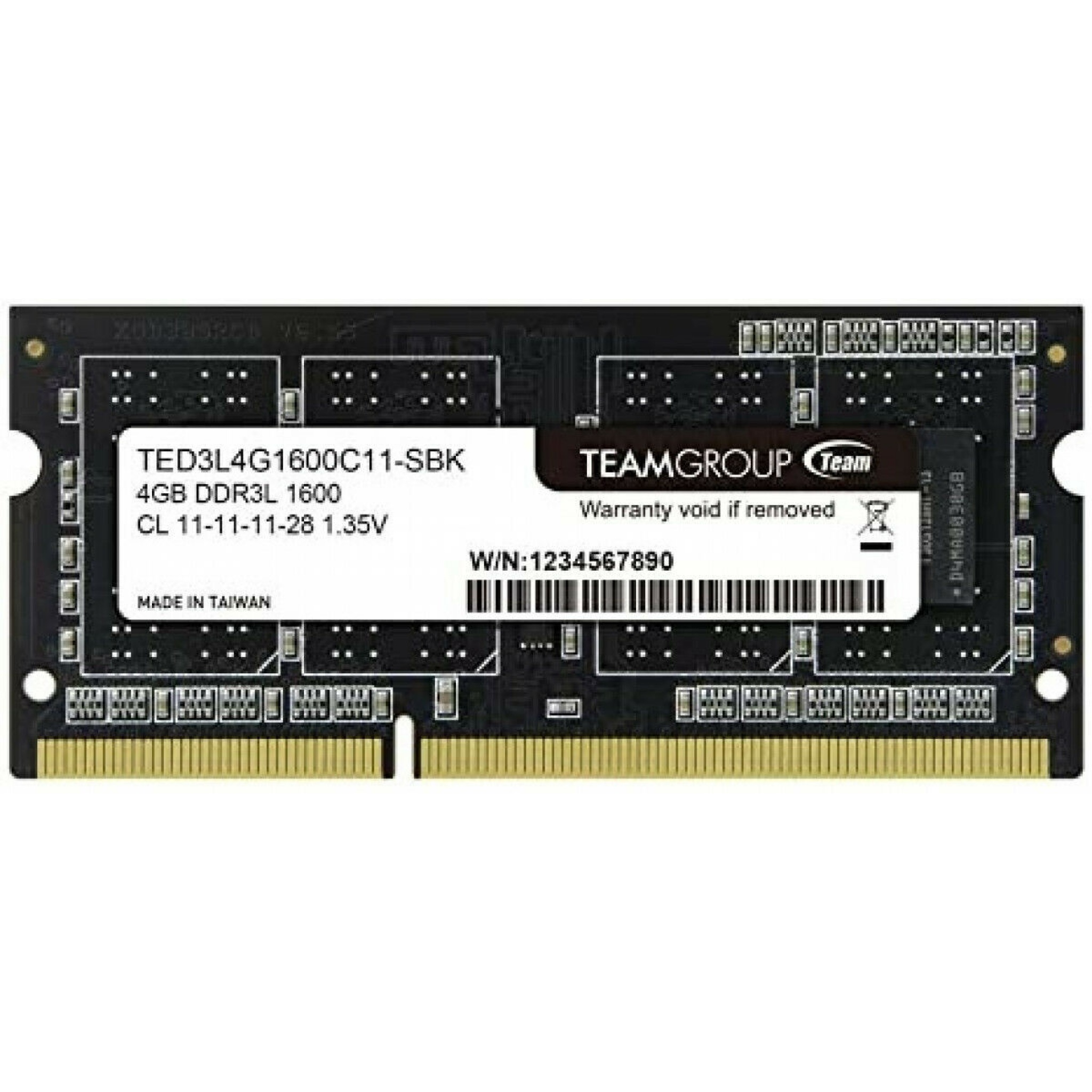 4GB Team Group Elite DDR3 SO-DIMM 1600MHz CL11 Memory Module