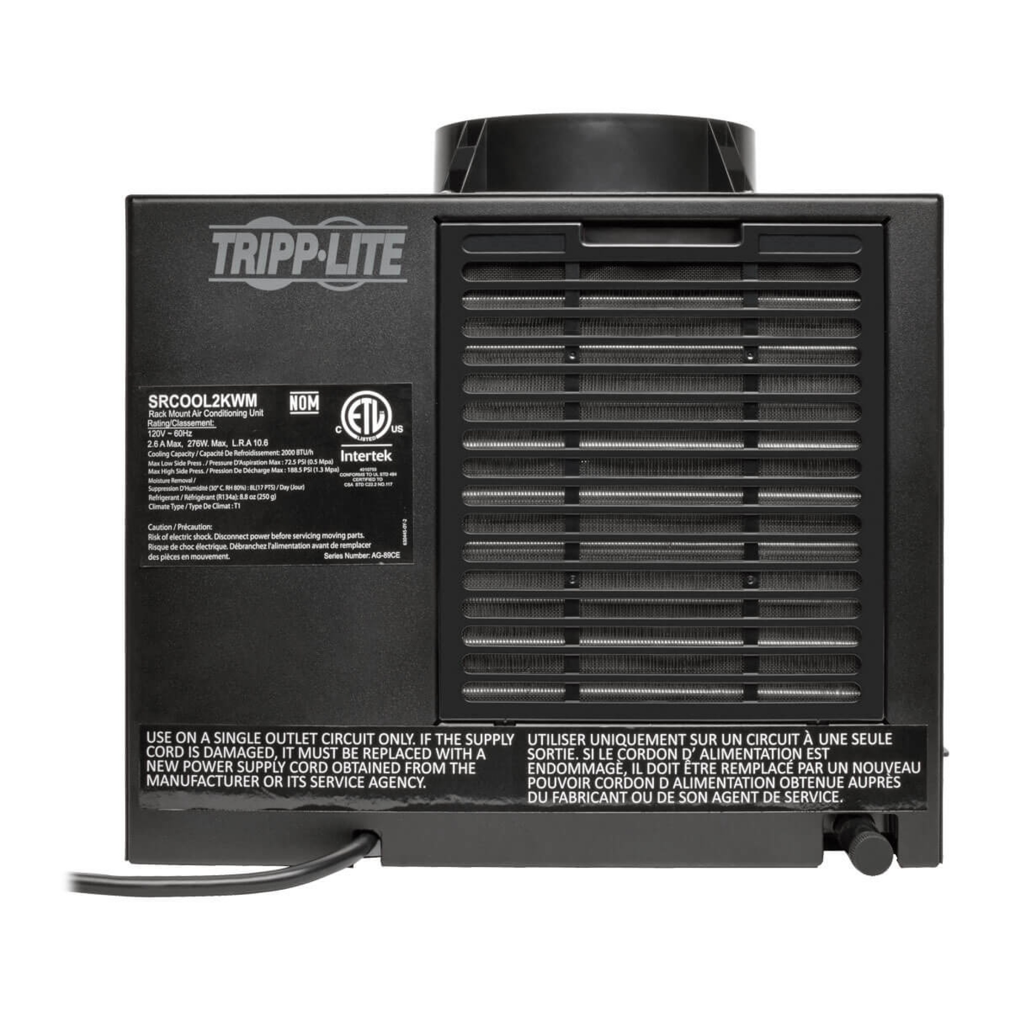 Tripp Lite portable AC Unit -2,000BTU