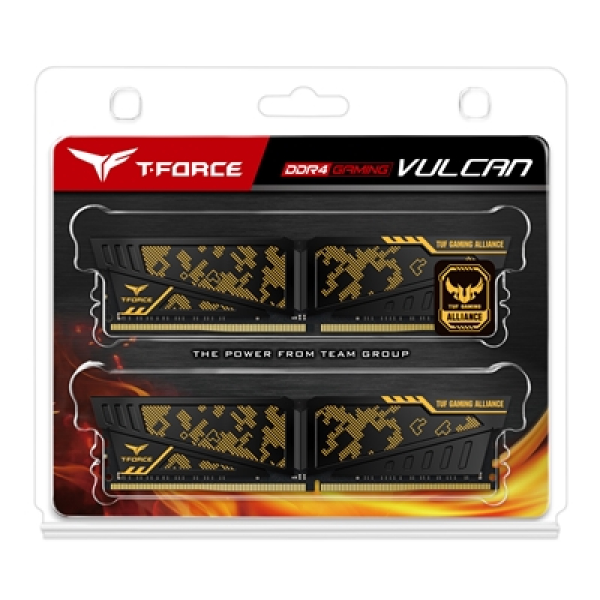 16GB Team Group T-FORCE VULCAN TUF Gaming Alliance DDR4 3600MHz Dual Channel Memory Kit (2 x 8GB)