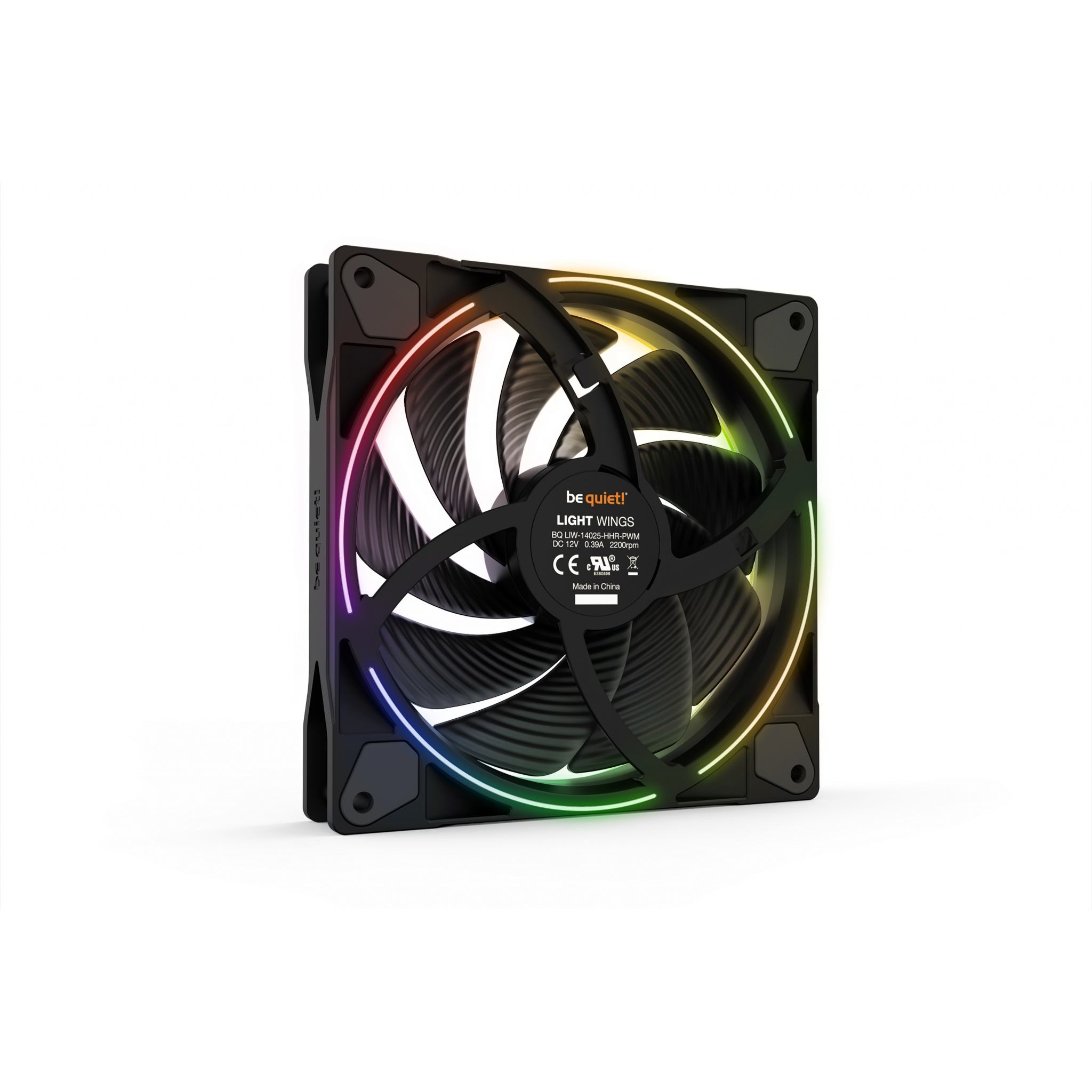 be quiet! Light Wings ARGB 140mm Computer Case Fan