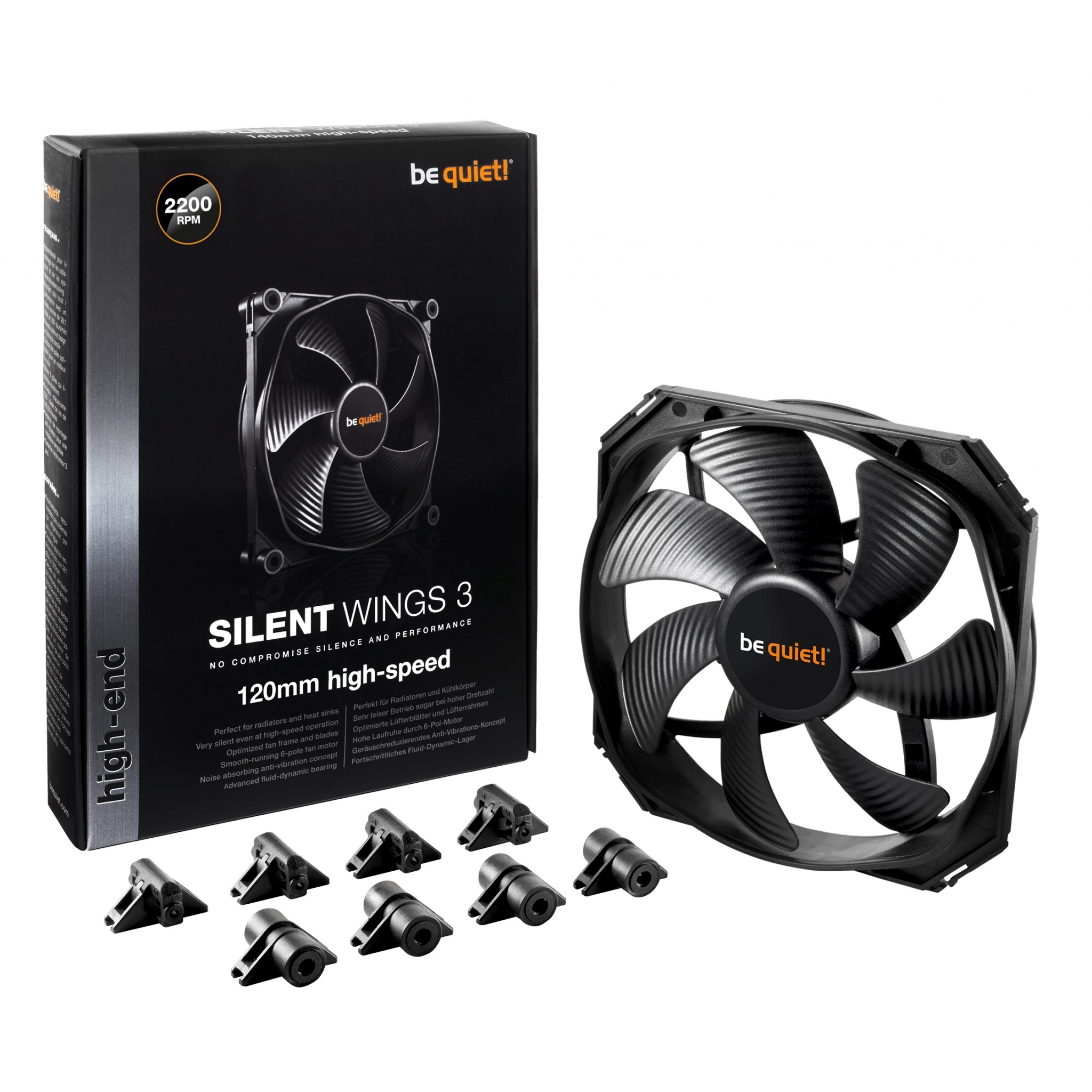 be quiet! Silent Wings 3 (BL068) 120mm Computer Case Fan