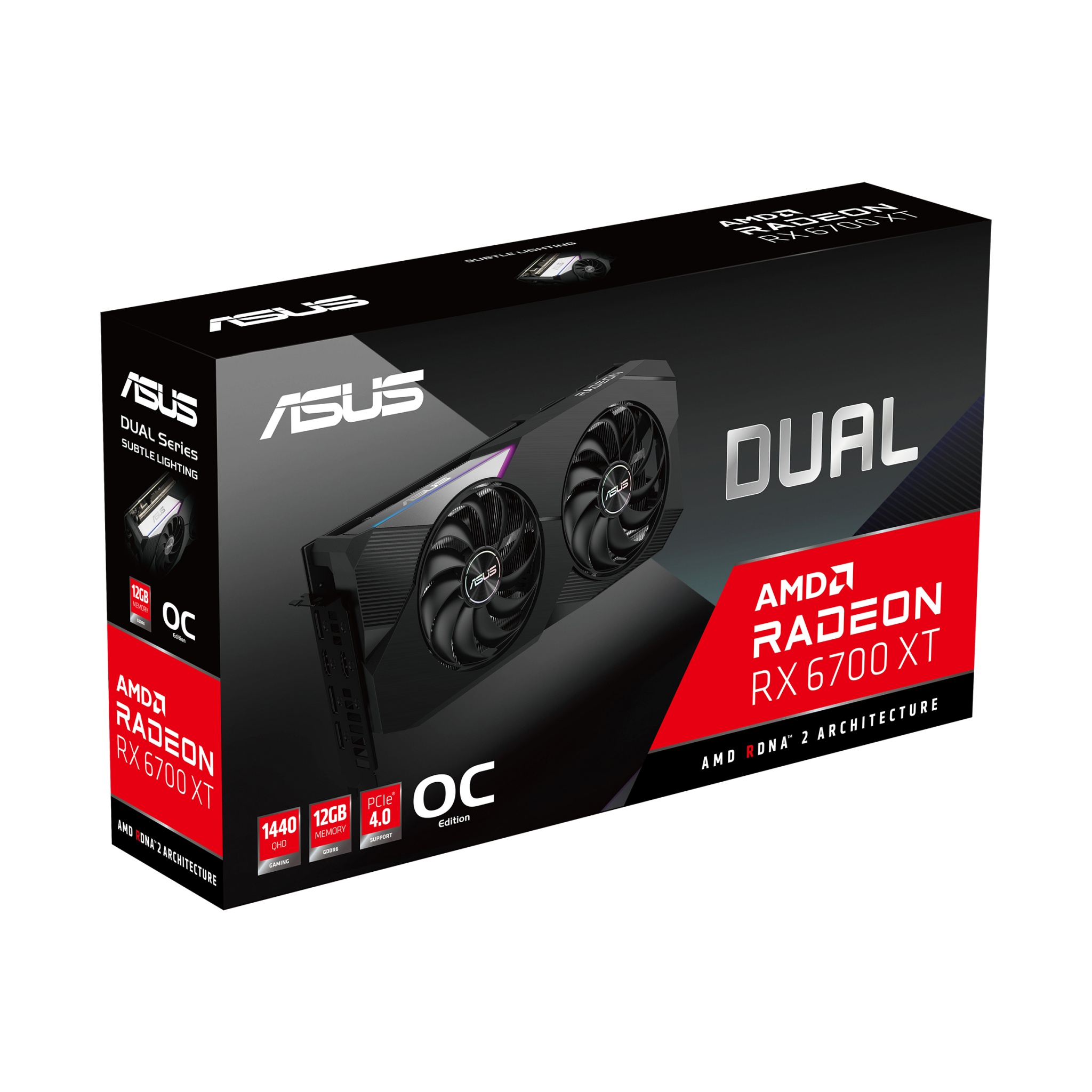Asus Dual Radeon RX 6700 XT OC Edition 12GB DDR6 Graphics Card