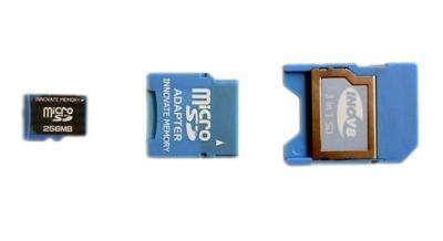 1Gb Inov8 3-in-1 Secure Digital Card (MicroSD/miniSD/SD)