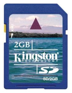 2GB Kingston Secure Digital memory card
