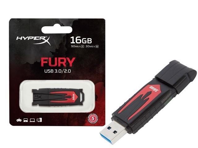 hyppigt Korea handikap 16GB Kingston HyperX Fury USB3.0 Flash Drive (speed up to 90MB/sec)