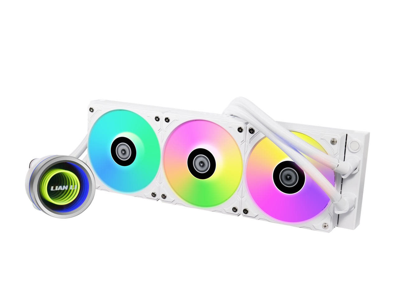 Lian Li Galahad II Trinity ARGB Triple Fan Liquid Cooling Kit - White