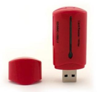 NEON 23-in-1 USB2.0 External Card Reader Secure Digital/MMC (Red)
