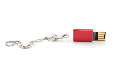 4GB NEON Turbo Slide HiSpeed USB2 Flash Drive ultra-compact (Red)