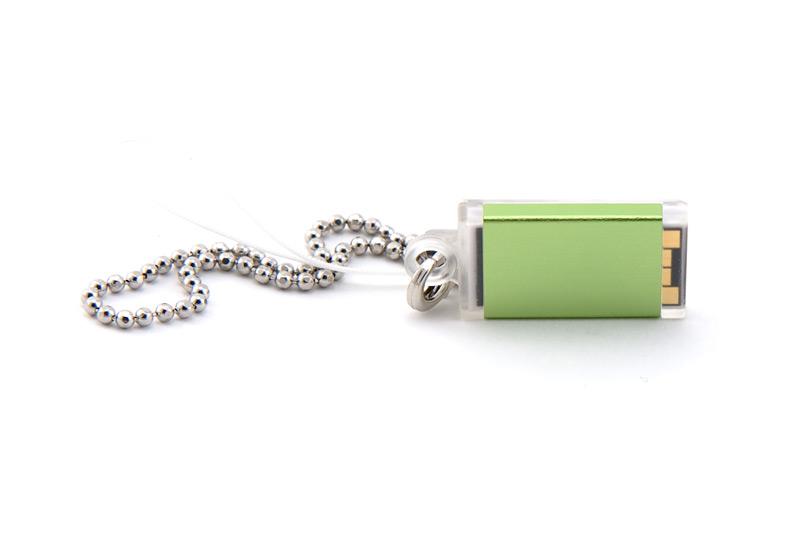 8GB NEON Turbo Slide HiSpeed USB2 Flash Drive ultra-compact (Green)