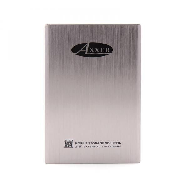 2.5" NEON Lux Stainless Steel Mobile Hard Disk Enclosure USB2.0 (SATA connection)