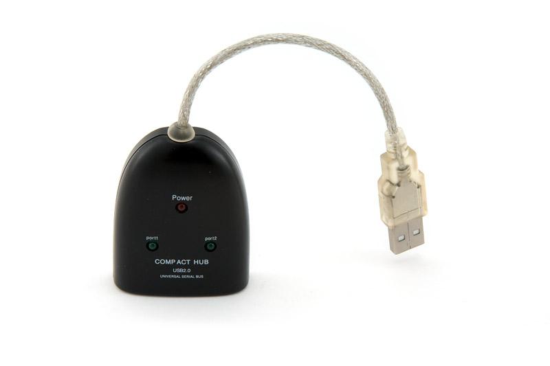 NEON 2-port USB Hub (USB2.0) Black