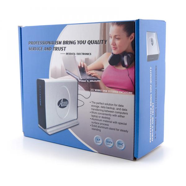 3.5" NEON Lux Steel Mobile Hard Disk Enclosure USB2.0 (SATA connection)