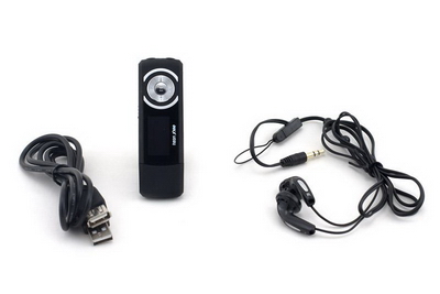 2GB NEON X100 Slim Dual-socket MP3 Player and FM Radio w/microSD slot (Black)