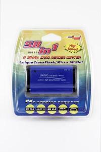 NEON 58-in-1 High-Speed USB2.0 Card Reader (Blue/Black)