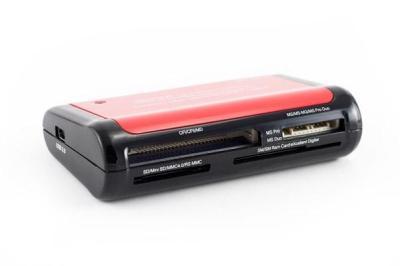 NEON 58-in-1 High-Speed USB2.0 Card Reader (Red/Black)