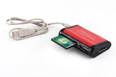 NEON 58-in-1 High-Speed USB2.0 Card Reader (Red/Black)