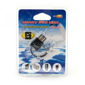 NEON Mini Memory Stick Micro (M2) USB Card reader Black