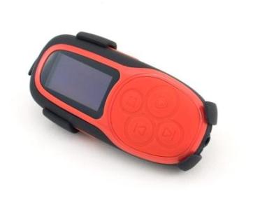 4GB NEON X200 Sporty MP3 Player and FM Radio (Red/Black with clip)