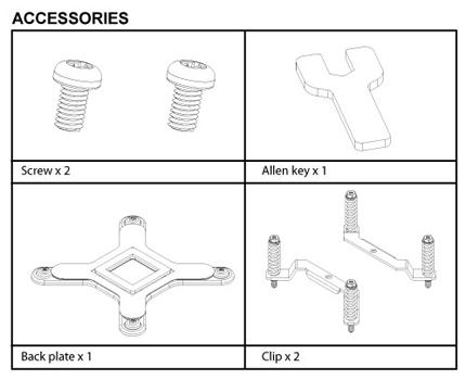 OCZ Force LGA 775 Retention Brackets - Vendetta Series