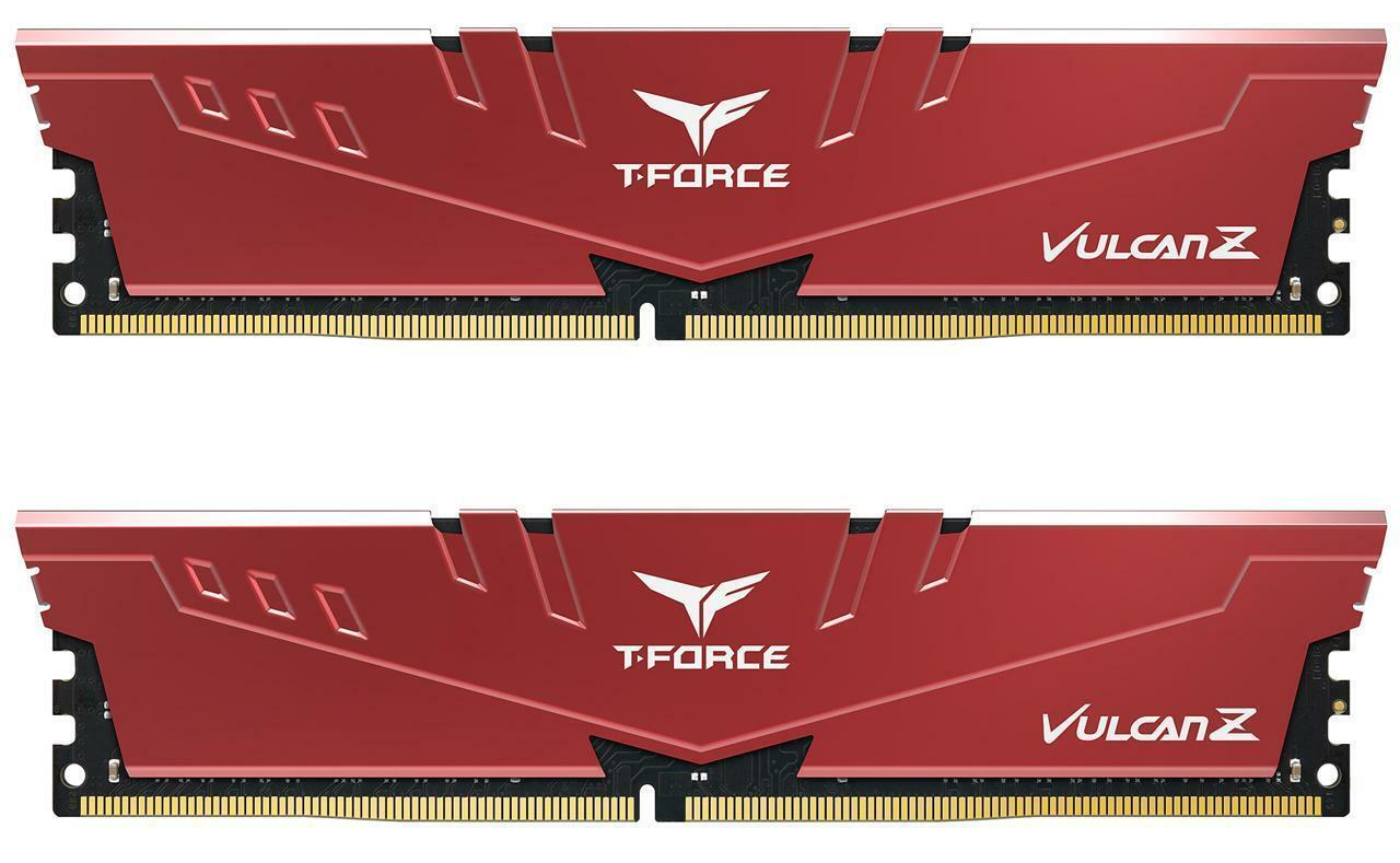 16GB Team Group Vulcan Z DDR4 3200MHz CL16 Dual Channel Memory Kit (2 x 8GB) - Red