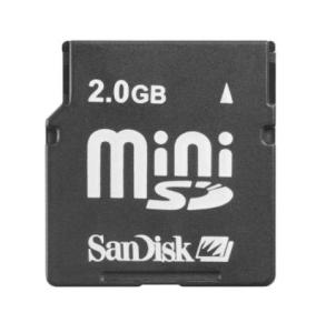 2Gb Sandisk miniSD Secure Digital card