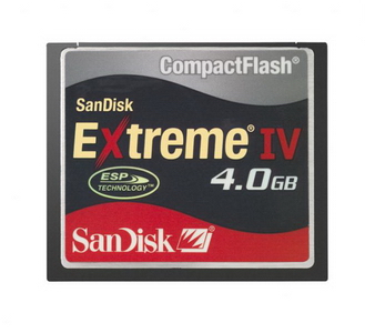 4GB Sandisk Extreme IV CompactFlash Memory Card (266x Speed)