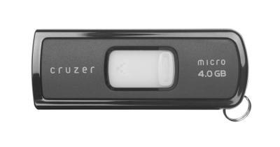 4GB Sandisk Cruzer Micro U3 Flash Drive sliding USB connector