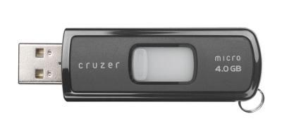 4GB Sandisk Cruzer Micro U3 Flash Drive sliding USB connector