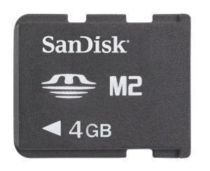 4GB Sandisk Memory Stick Micro (M2) Card