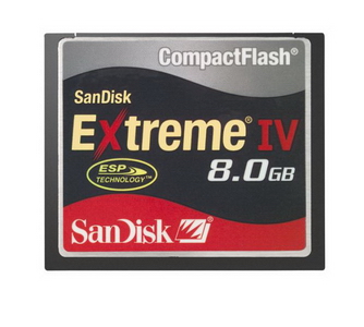 8GB Sandisk Extreme IV CompactFlash Memory Card (266x Speed)